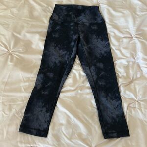 90 Degree black and gray tie dye leggings yoga pants size small
